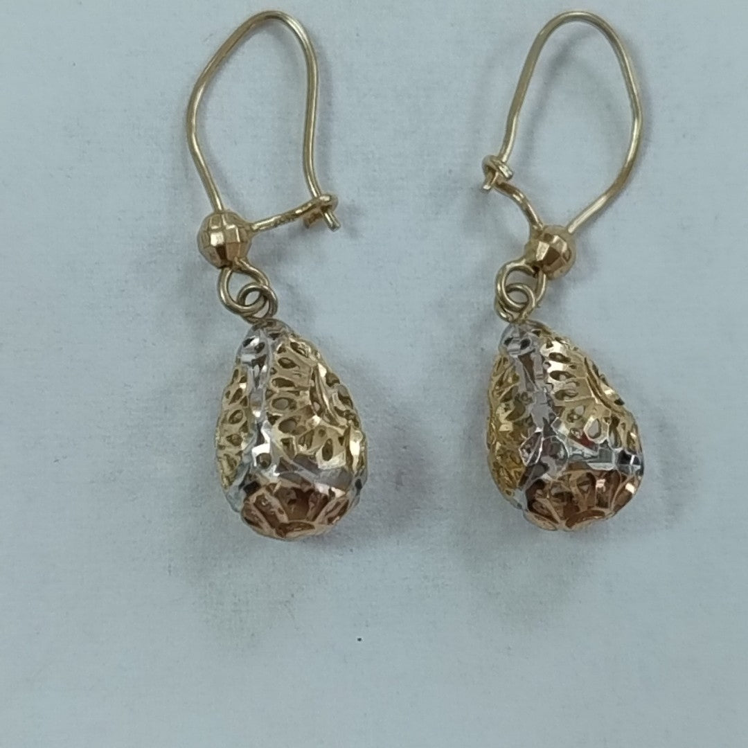 ARETES PAR ORO 14 K 1.7 GRMS (SEMINUEVO)
