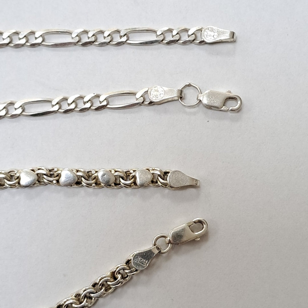 ANILLO, CADENA, ESCLAVA PLATA 24.4 GRMS (SEMINUEVO)