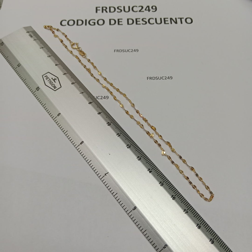 K1 1,00 GRMS 10 K ESPECIFICACIONES COMPLEMENTARIAS CADENA TEJIDO ESLABONES UNOS (SEMINUEVO)