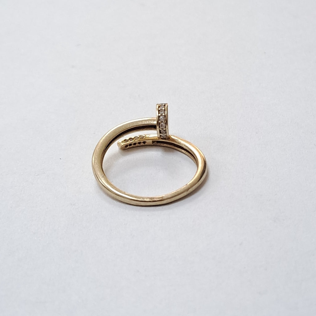 K1 3,00 GRMS 14 K ESPECIFICACIONES COMPLEMENTARIAS ANILLO CON CIRCONIA (SEMINUEVO)