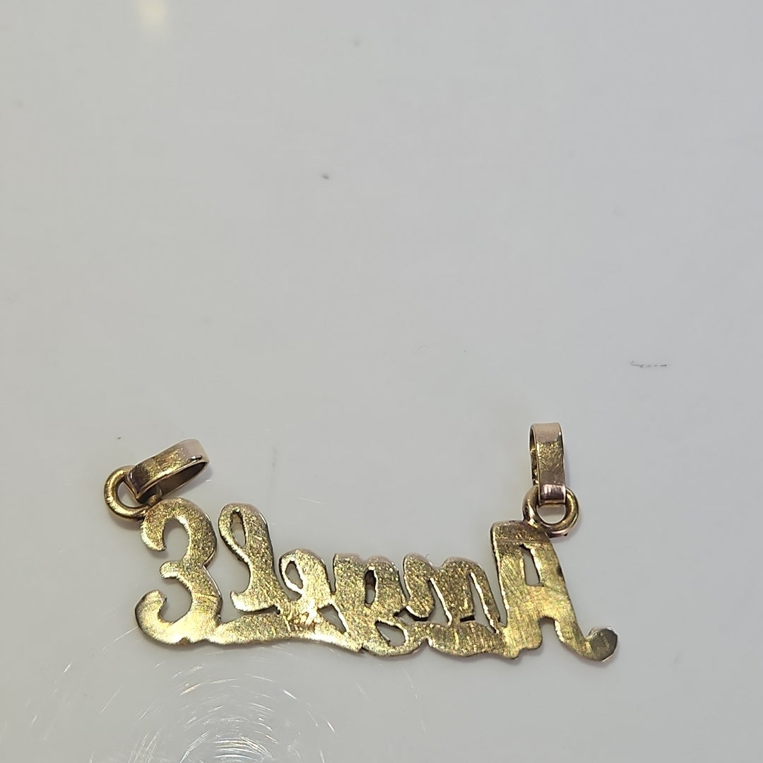 K1 1,80 GRMS 14 K ESPECIFICACIONES COMPLEMENTARIAS DIJE NOMBRE ANGEL E (SEMINUEVO)