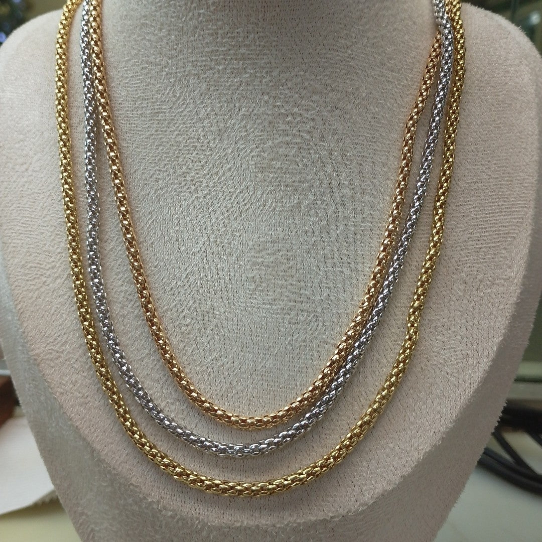 GARGANTILLA ORO, ORO COMBINADO 18 K 49.1 GRMS (SEMINUEVO)