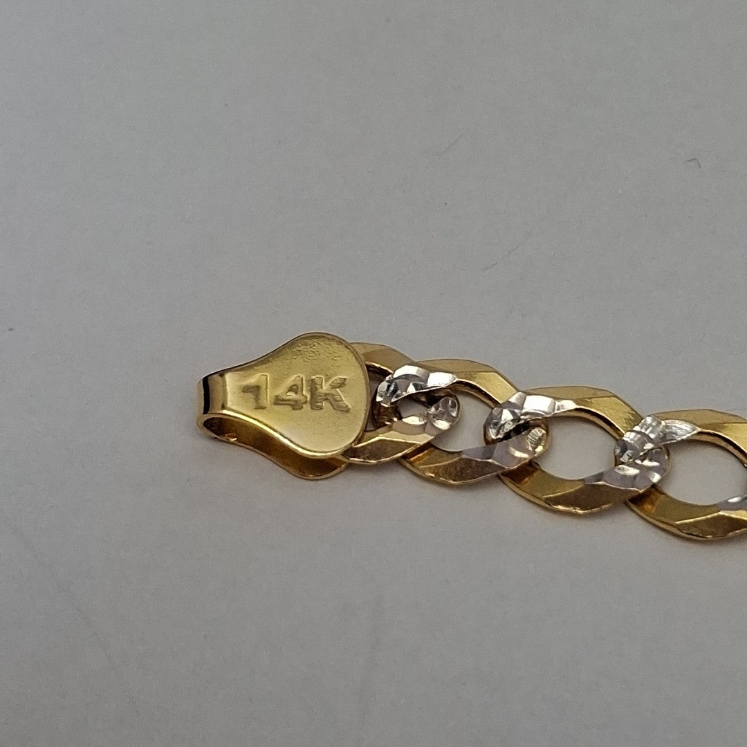 PULSERA BARBADO DIAMANTADO 9.8GR 21 CM (NUEVO)