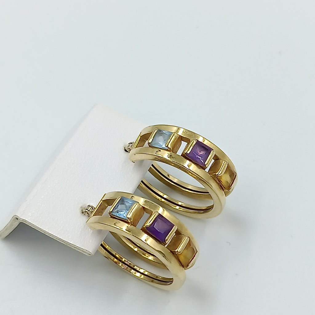 ARRACADAS PAR ORO 14 K 6.9 GRMS (SEMINUEVO)