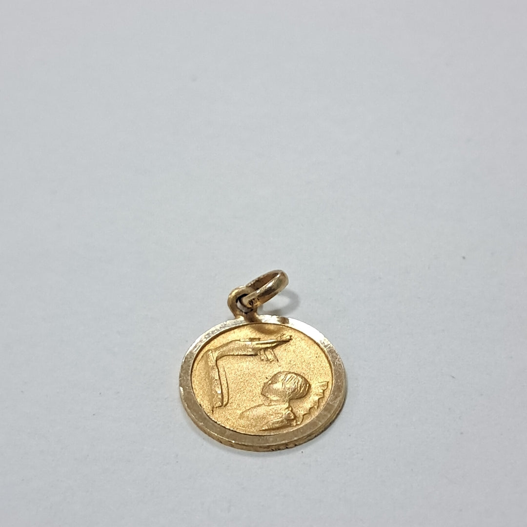 MEDALLA RELIGIOSA ORO 14 K 1.4 GRMS (SEMINUEVO)