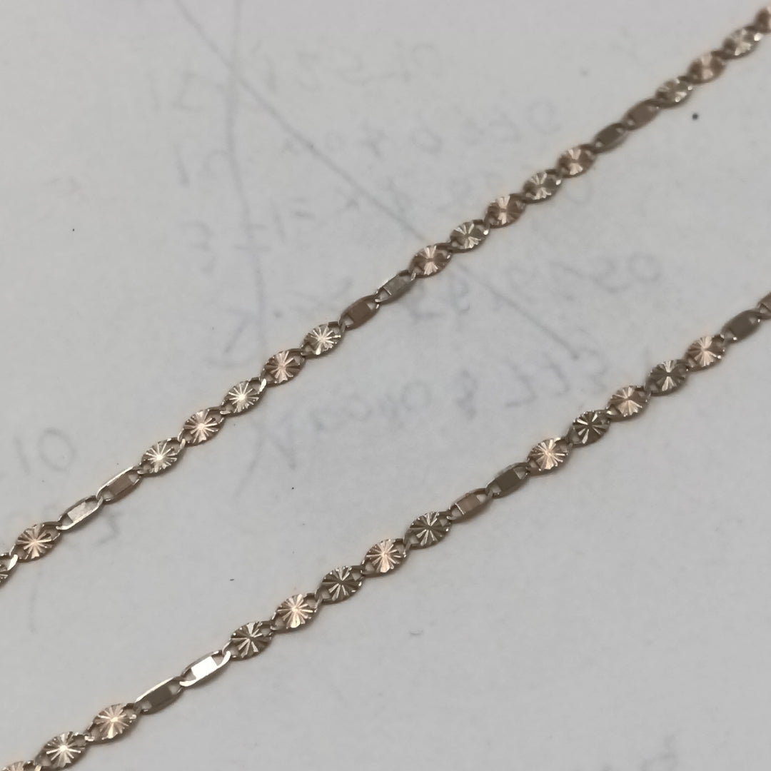 K1 1,40 GRMS 14 K ESPECIFICACIONES COMPLEMENTARIAS CADENA HECHURA ESPECIAL (SEMINUEVO)