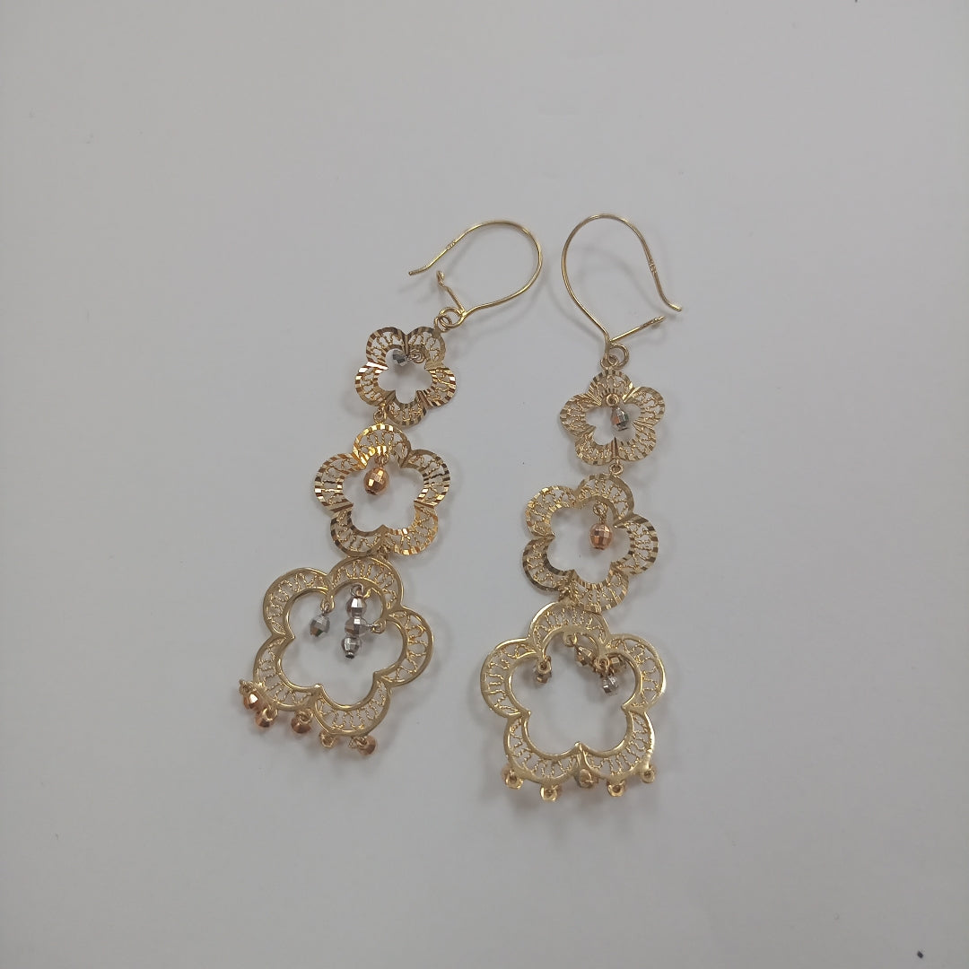 ARETES PAR ORO 14 K 4.1 GRMS (SEMINUEVO)
