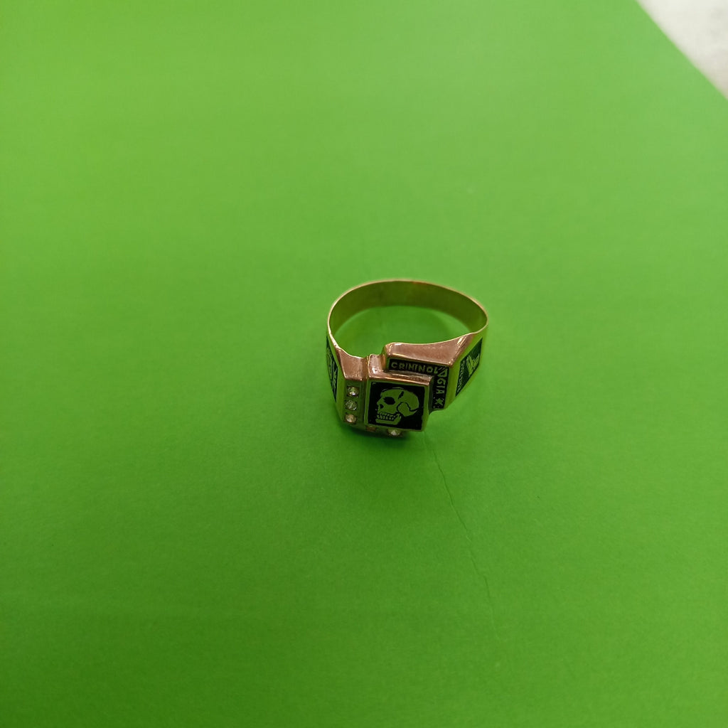 ANILLO DE GRADUACIÓN ORO 10 K 4.8 GRMS (SEMINUEVO)