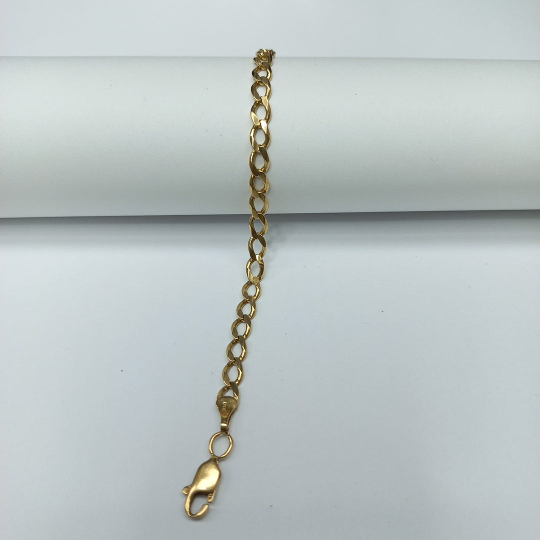 K1 7,20 GRMS 14 K ESPECIFICACIONES COMPLEMENTARIAS PULSERA TEJIDO CUBANO ORO DE (SEMINUEVO)