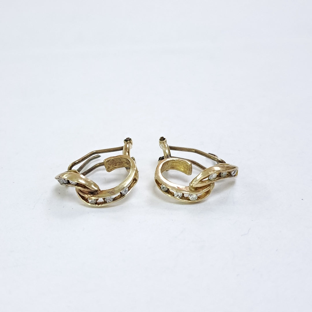 BROQUELES PAR ORO 14 K 2,70 GRMS (SEMINUEVO)