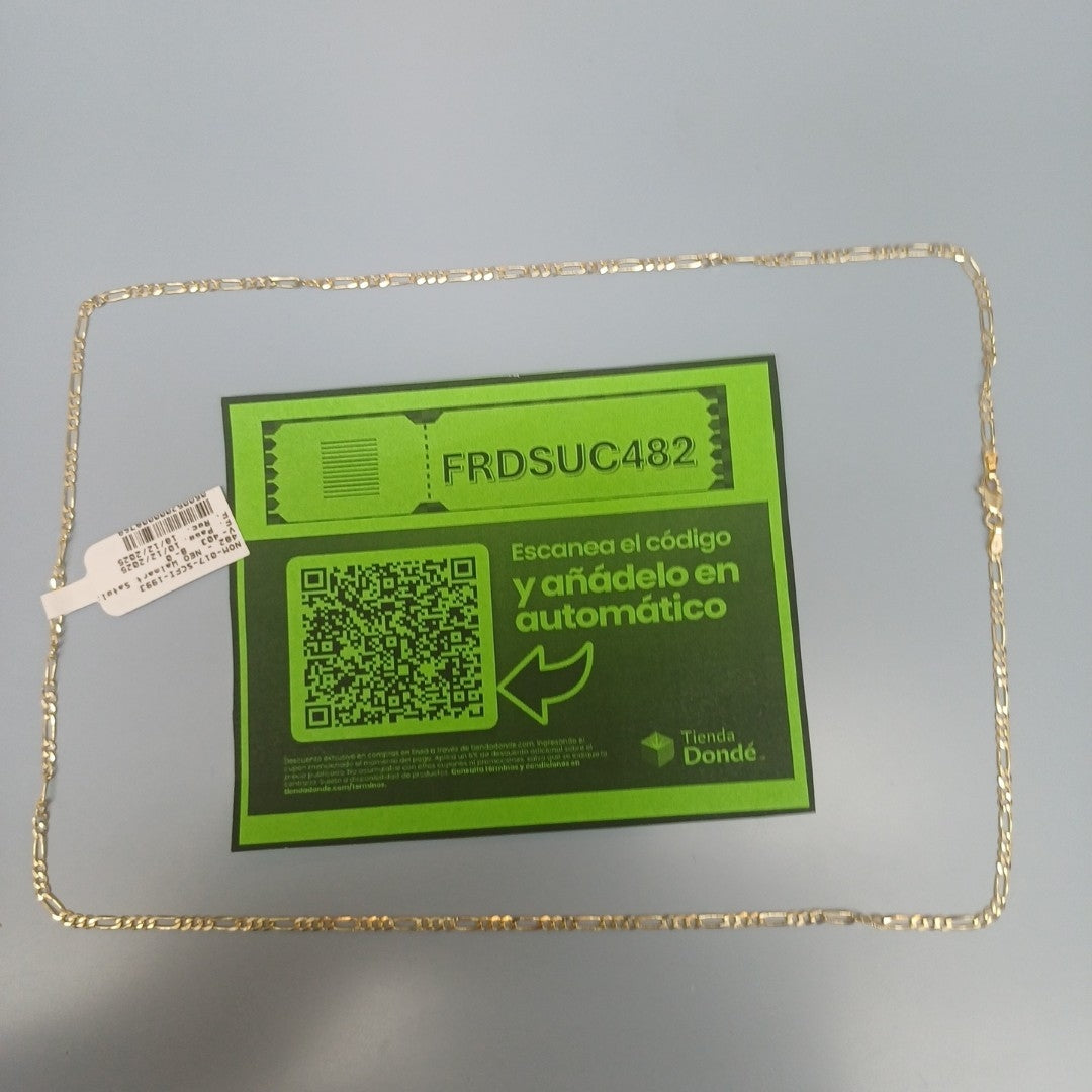 CADENA TEJIDO 3X1 5.6G 60 CM (NUEVO)