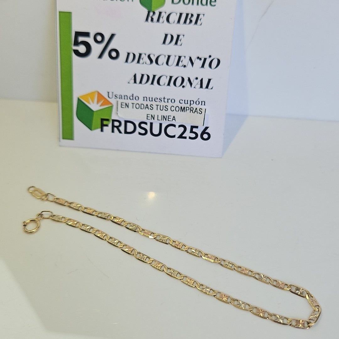 K1 1,90 GRMS 14 K ESPECIFICACIONES COMPLEMENTARIAS PULSERA 14K, TEJIDO GUCCI, BR (SEMINUEVO)