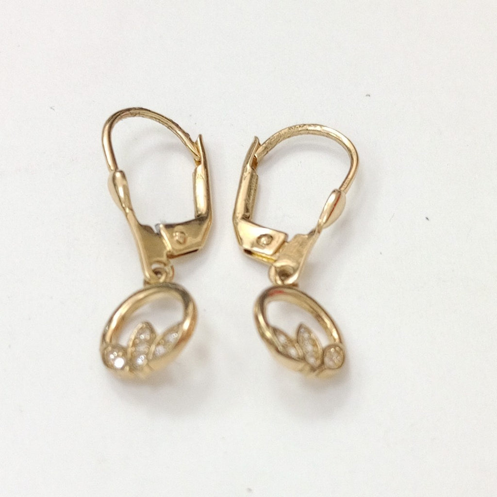 BROQUELES ORO 14K 2 (NUEVO)