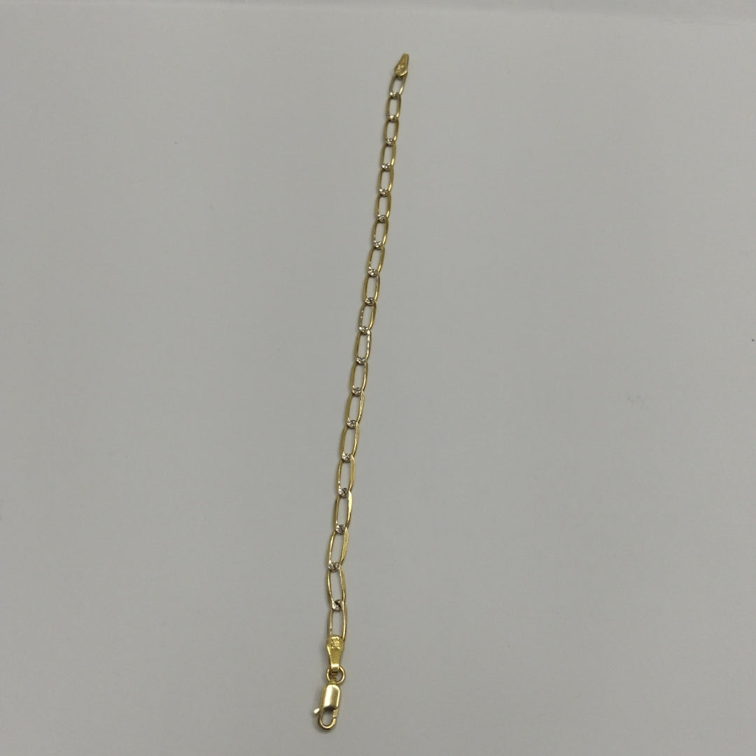 PULSERA TEJIDO ESLABONES 4G 18 CM (NUEVO)