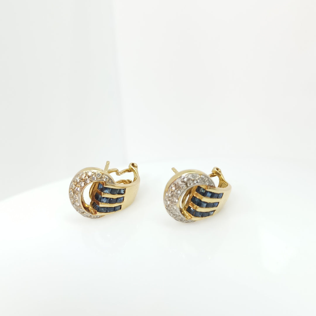 ARETES PAR ORO 18 K 6.6 GRMS (SEMINUEVO)