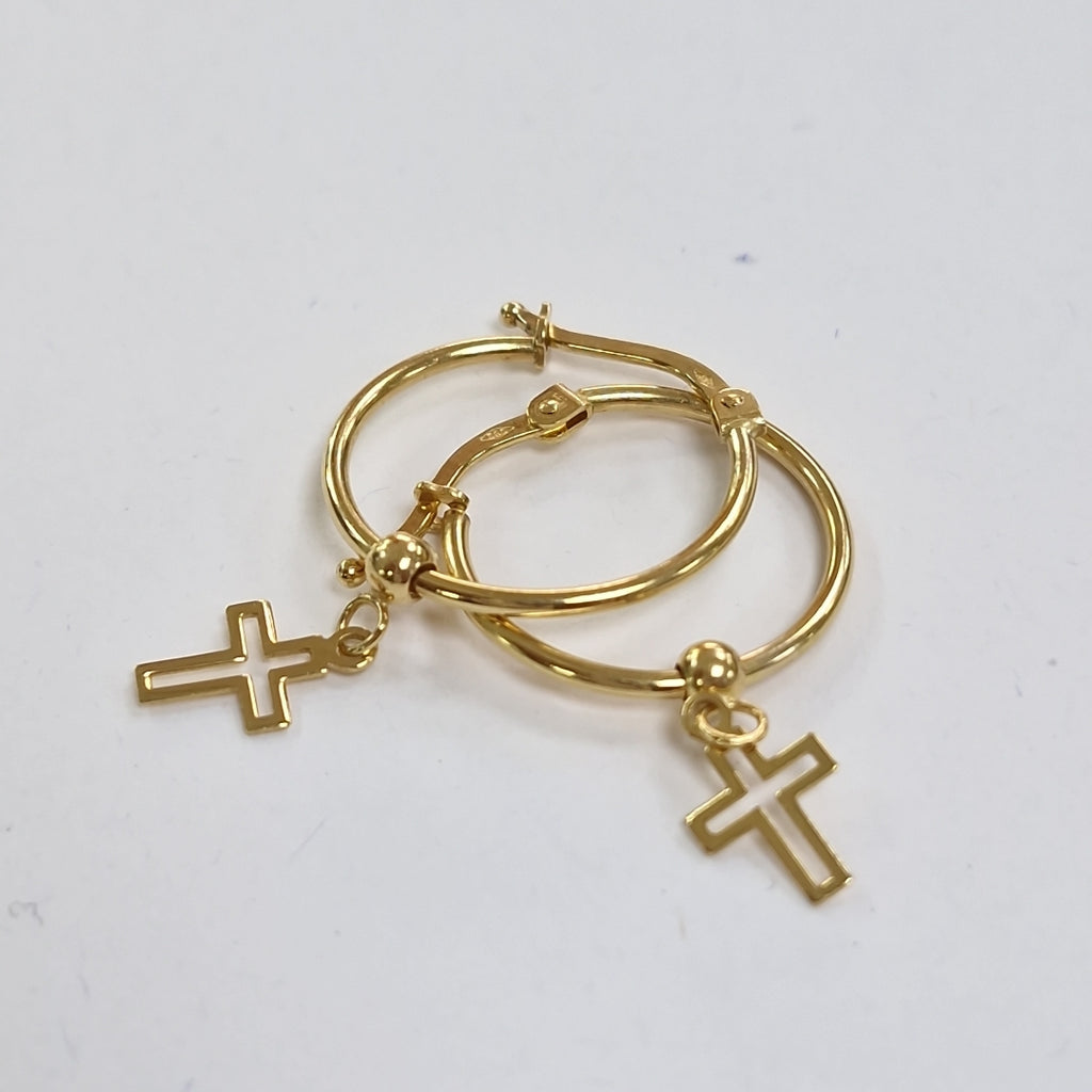 ARETES PAR ORO 14 K 1.7 GRMS (SEMINUEVO)