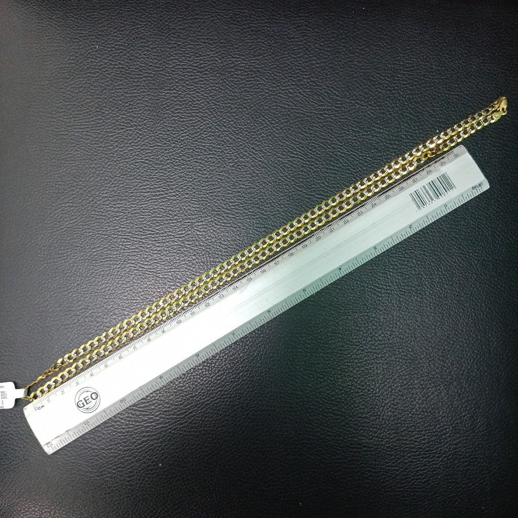 K1 22,40 GRMS 14 K ESPECIFICACIONES COMPLEMENTARIAS CADENA TEJIDO ESLABONES ROD (SEMINUEVO)