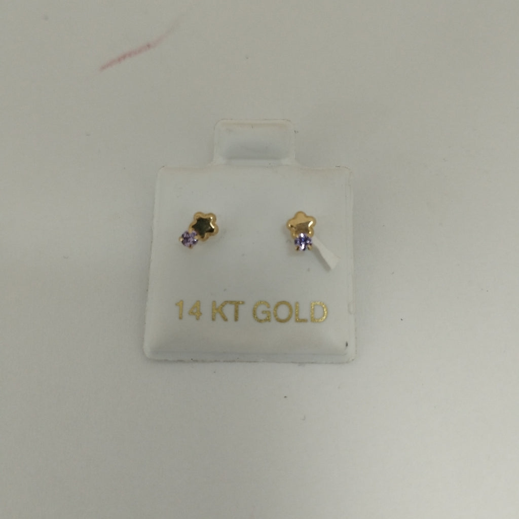 BROQUELES ORO 14K 1 (NUEVO)