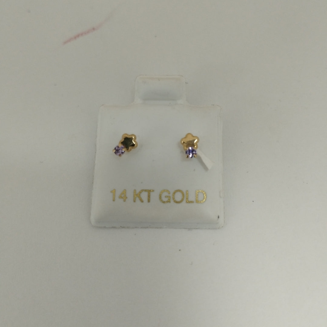 BROQUELES ORO 14K 1 (NUEVO)