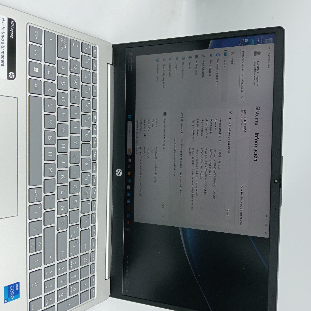 LAPTOP HP 15-FD0046LA (2024) 512 GB SSD 8 GB RAM (SEMINUEVO)