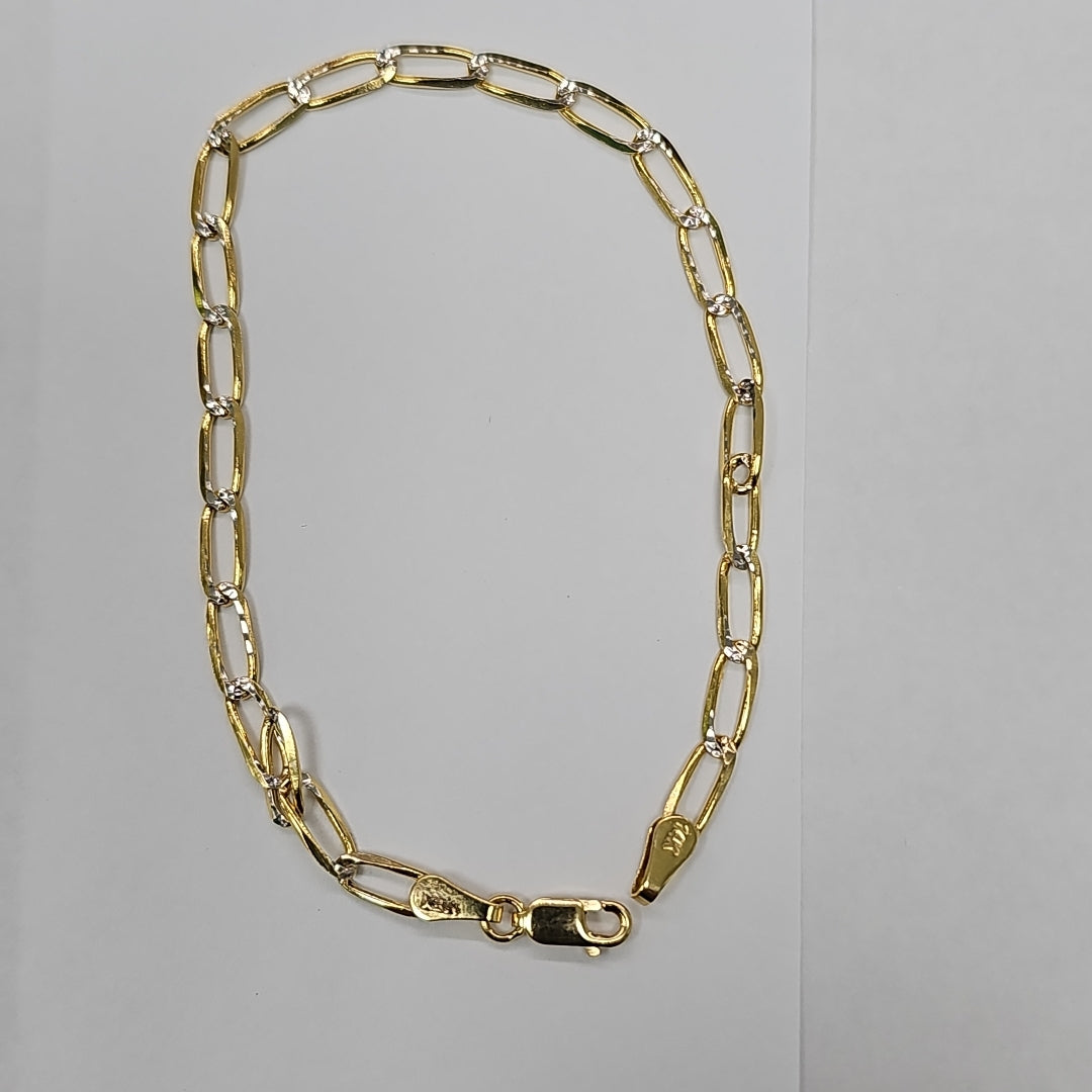 PULSERA TEJIDO ESLABONES 4.5G 21 CM (NUEVO)