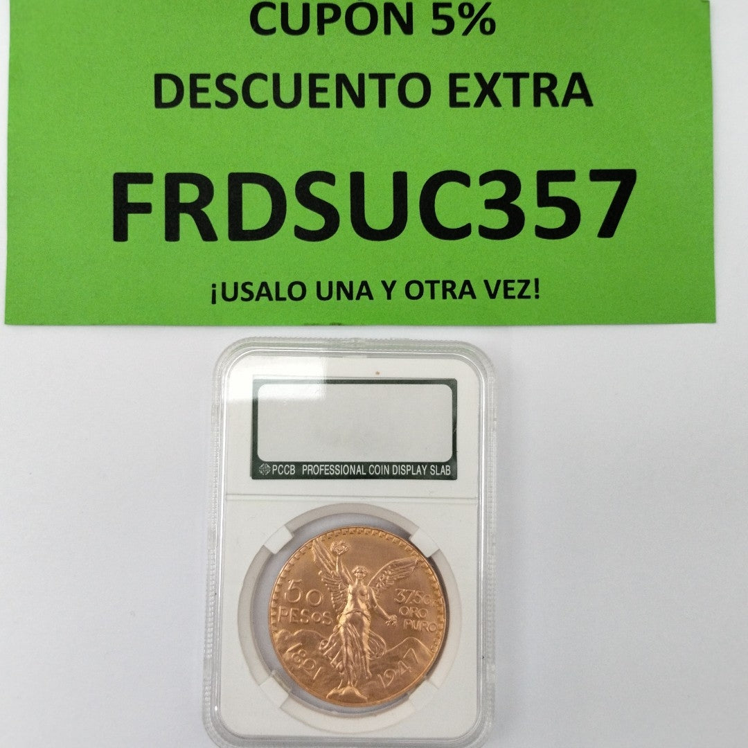 K1 41.6 GRMS 21 K IDENTIFICACIÓN MONEDA NOMINATIVA MONEDAS PESOS 50 PESOS (SEMINUEVO)
