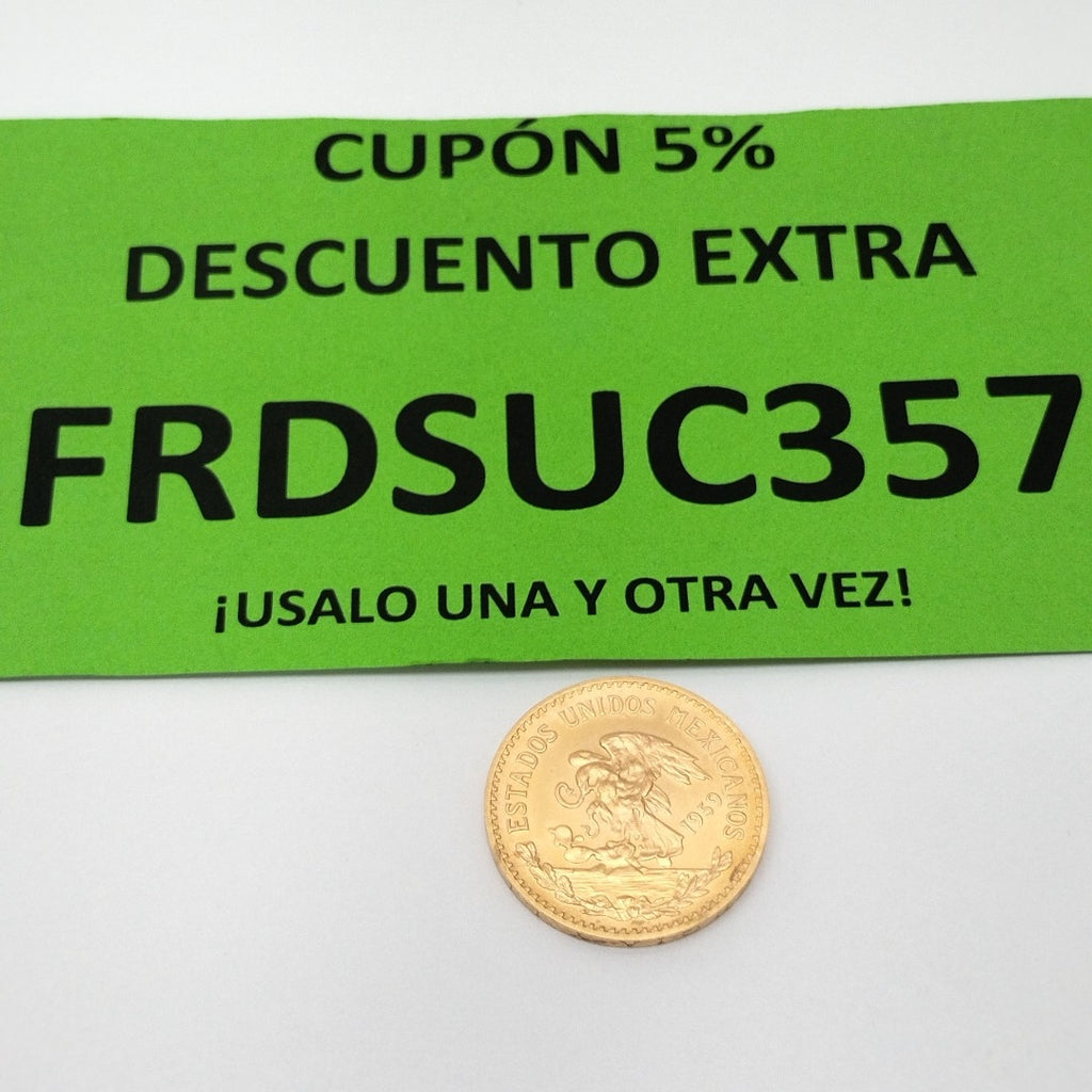 K1 16.6 GRMS 21 K IDENTIFICACIÓN MONEDA NOMINATIVA MONEDAS PESOS 20 PES (SEMINUEVO)