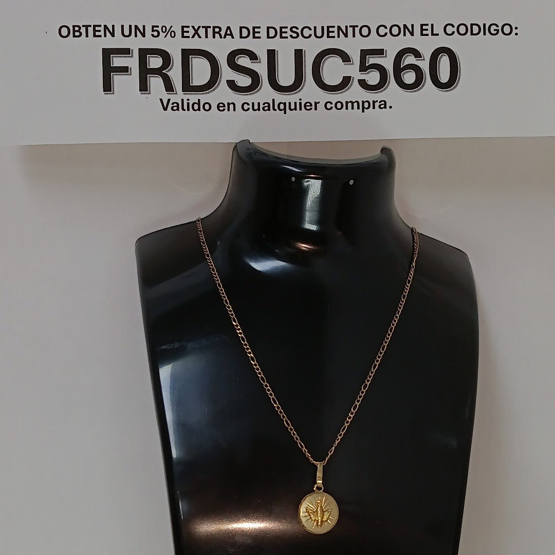 K1 2,50 GRMS 10 K ESPECIFICACIONES COMPLEMENTARIAS CADENA TEJIDO CARTIER MEDALLA (SEMINUEVO)