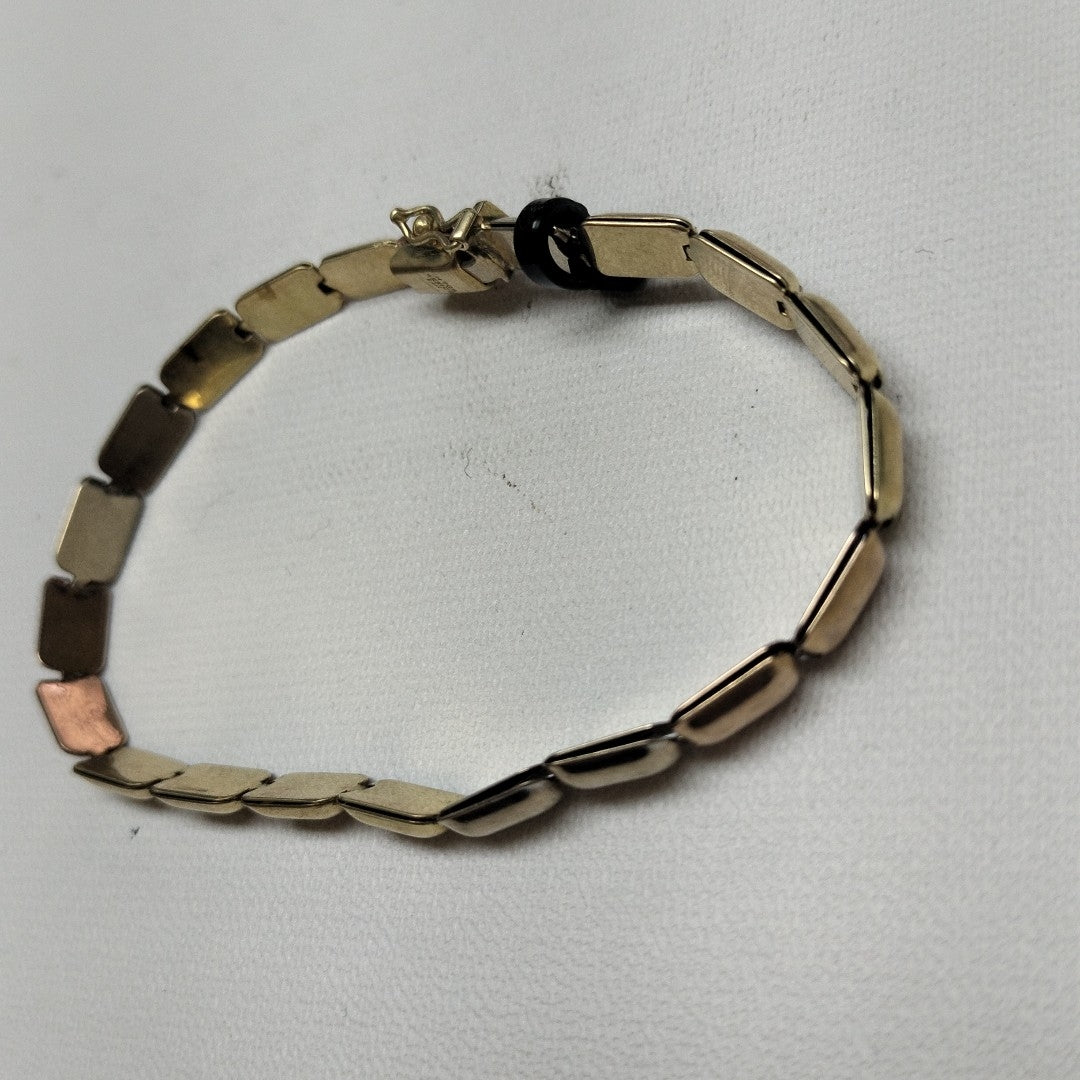 PULSERA ORO COMBINADO 14 K 7.2 GRMS (SEMINUEVO)