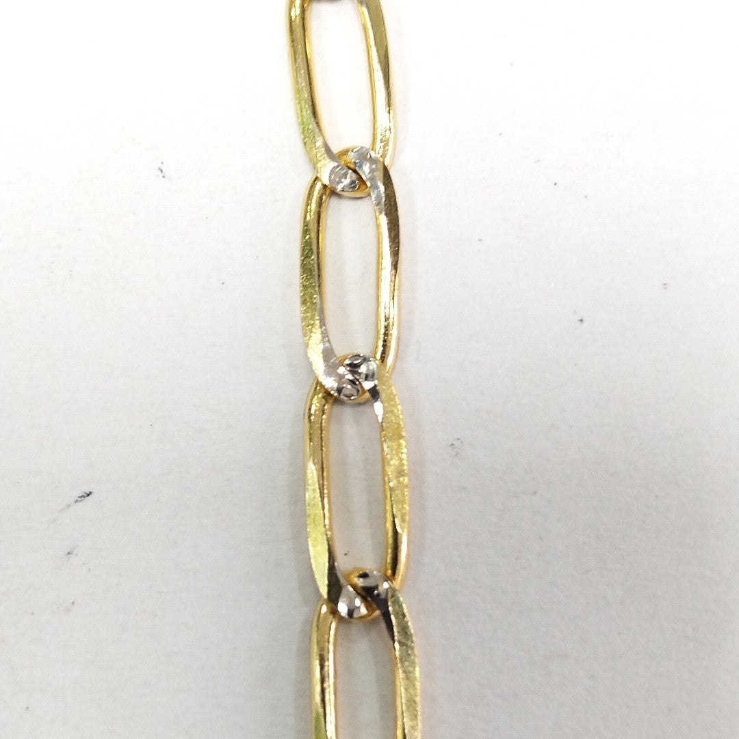 PULSERA TEJIDO ESLABONES 3.9G 18 CM 14K (NUEVO)