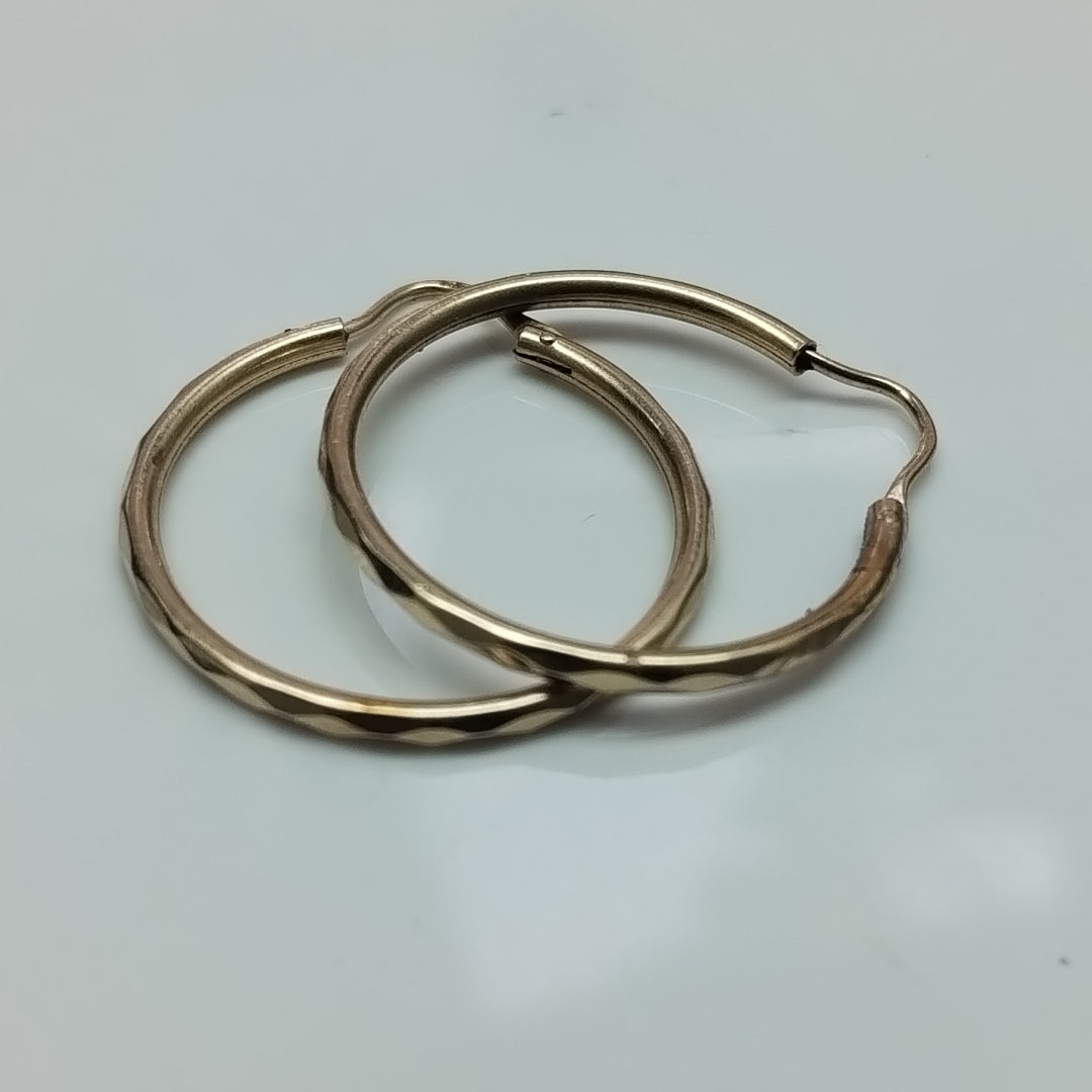 ARRACADAS PAR ORO 14 K 1.5 GRMS (SEMINUEVO)