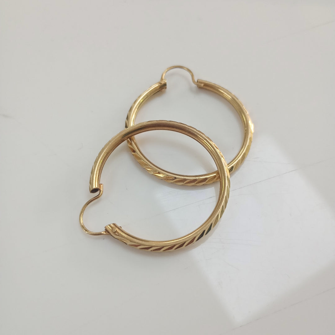 ARETES PAR ORO 14 K 4.6 GRMS (SEMINUEVO)