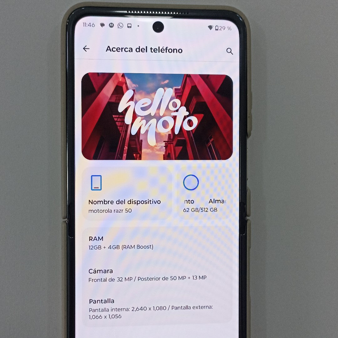 CELULAR MOTOROLA RAZR 50 5G XT2453-1 512 GB 12 GB RAM (SEMINUEVO)