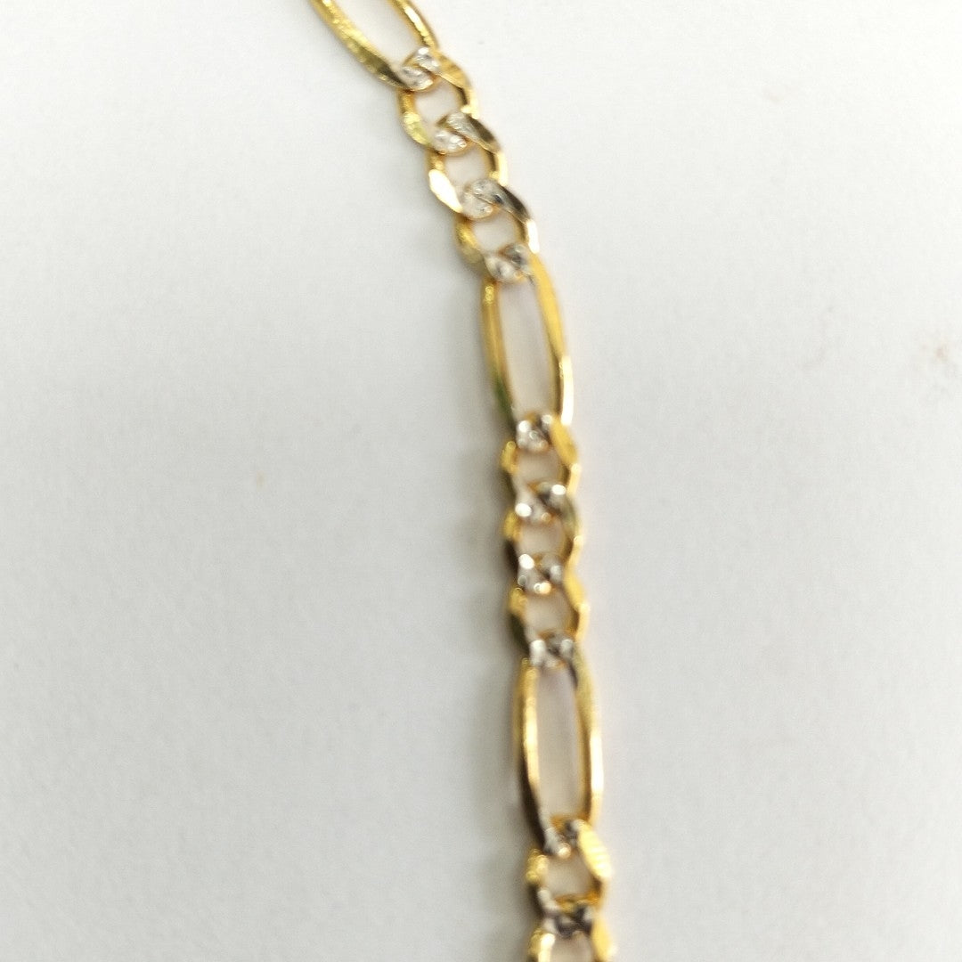 PULSERA TEJIDO 3X1 3.4G 18 CM 14K (NUEVO)
