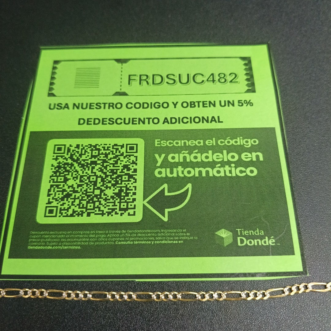 PULSERA TEJIDO 3X1 3G 18 CM (NUEVO)