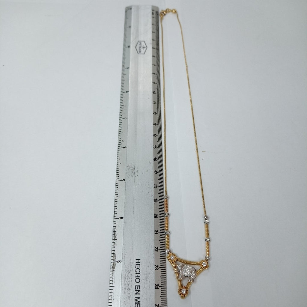 K1 8,00 GRMS 14 K ESPECIFICACIONES COMPLEMENTARIAS GARGANTILA MTVO ELEFANTE (SEMINUEVO)