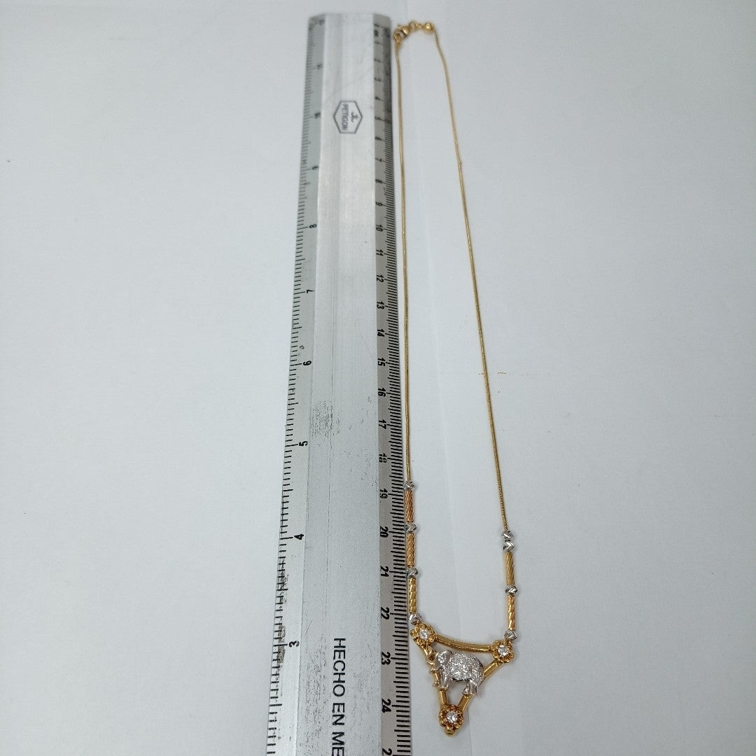 K1 8,00 GRMS 14 K ESPECIFICACIONES COMPLEMENTARIAS GARGANTILA MTVO ELEFANTE (SEMINUEVO)