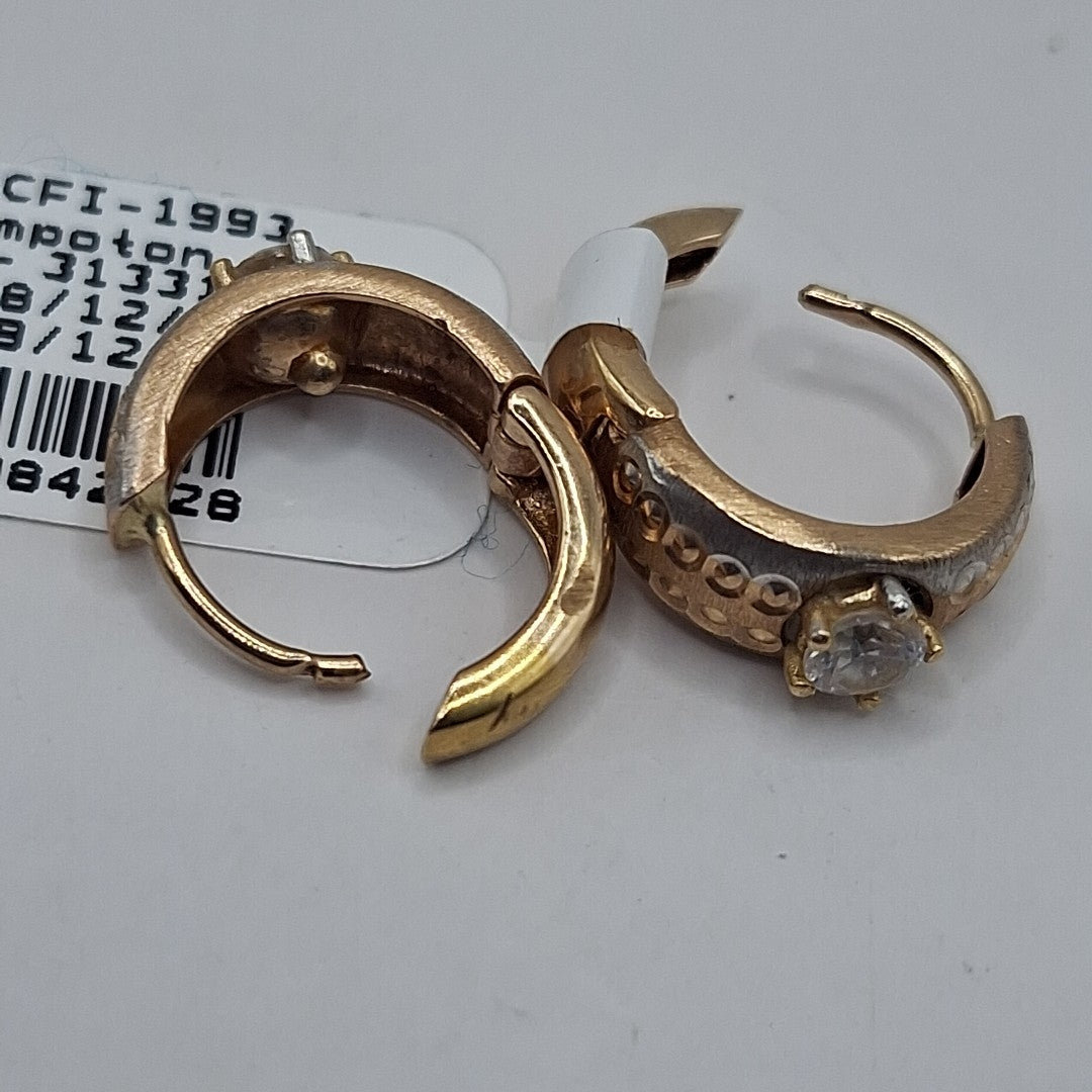 ARETES PAR ORO 14 K 3.6 GRMS (SEMINUEVO)