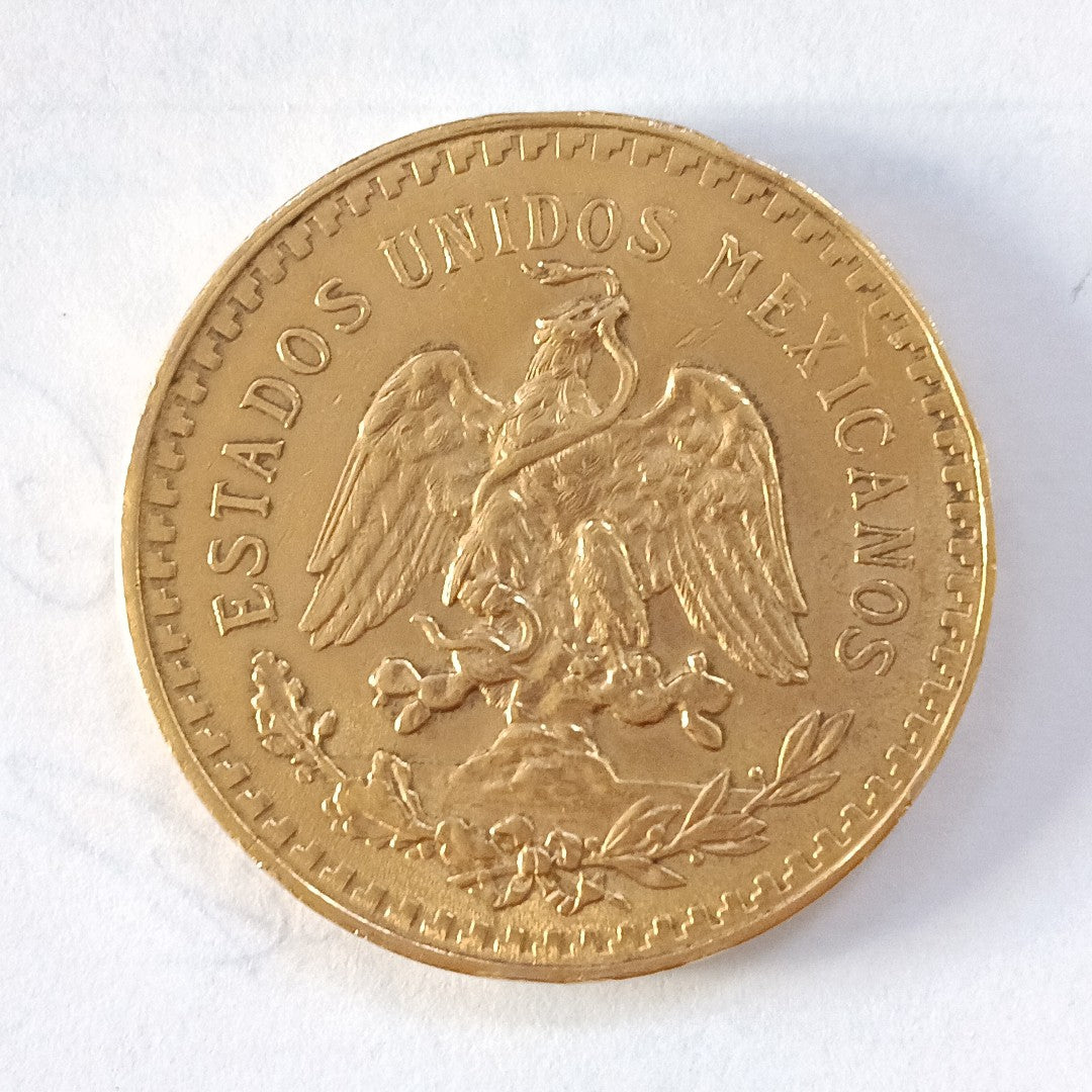 K1 41.6 GRMS 21 K IDENTIFICACIÓN MONEDA NOMINATIVA MONEDAS PESOS 50 PESOS (SEMINUEVO)