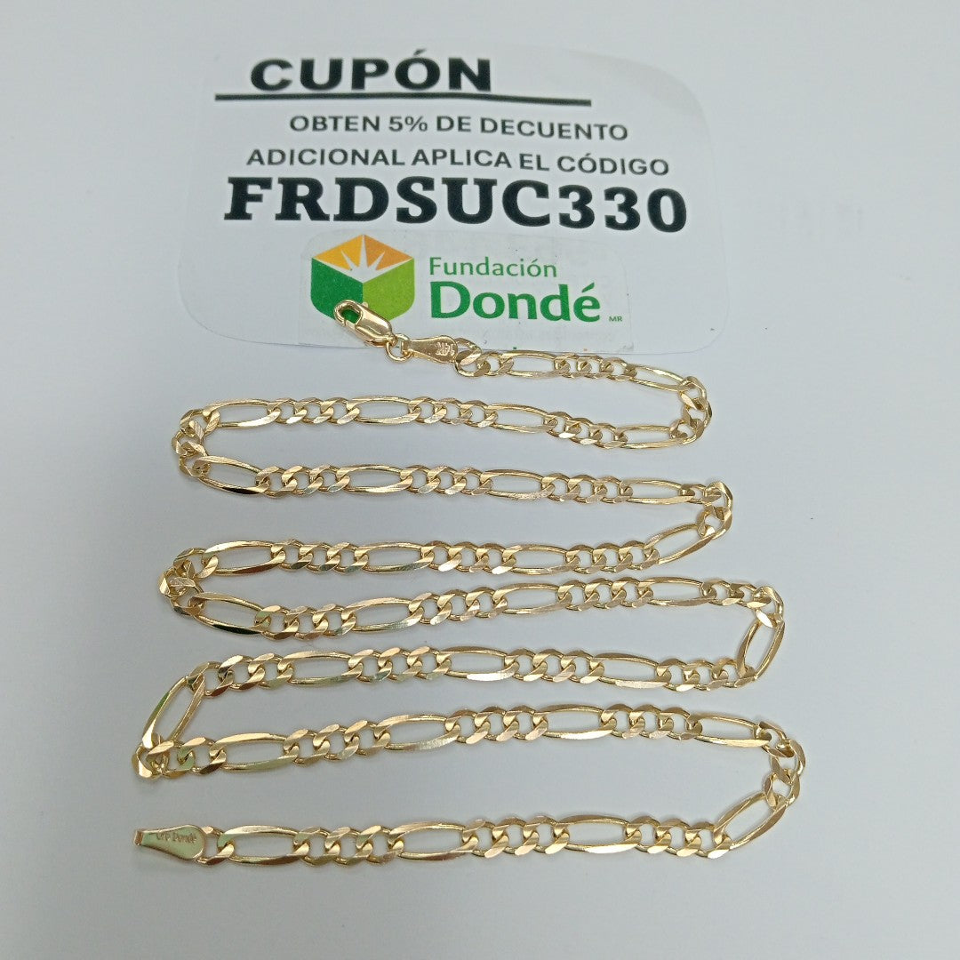 CADENA TEJIDO 3X1 13G 60 CM (NUEVO)