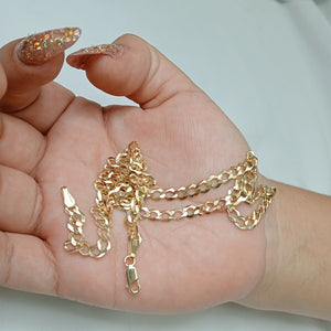 CADENA TEJIDO BARBADA 13.1G 55 CM (NUEVO)