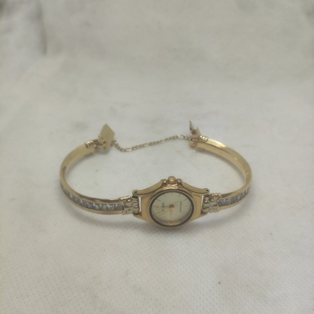 RELOJ CAJA ACERO PULSO ORO ORO 10 K 23.8 GRMS (SEMINUEVO)