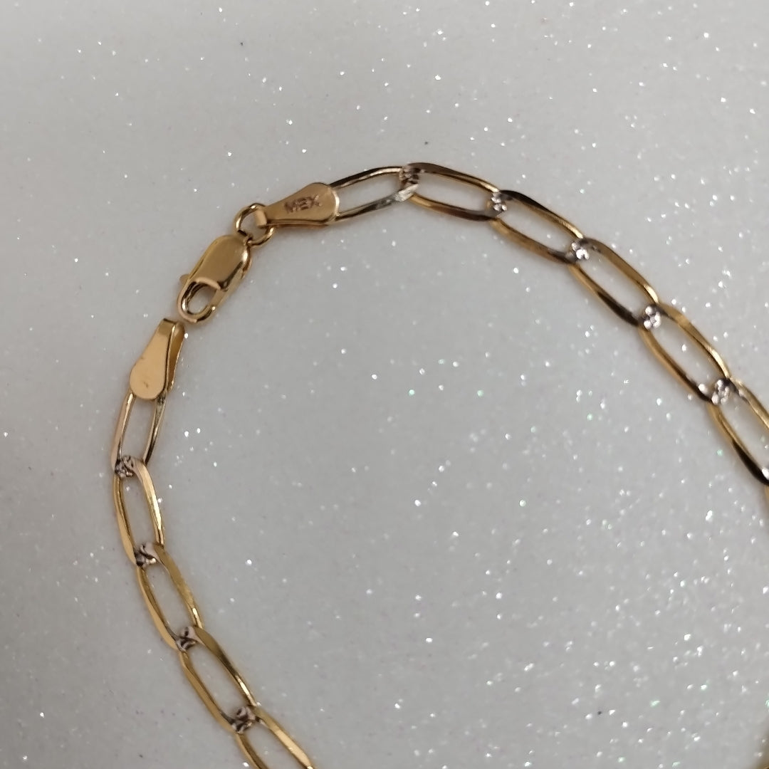 PULSERA TEJIDO ESLABONES 3.9G 18 CM (NUEVO)