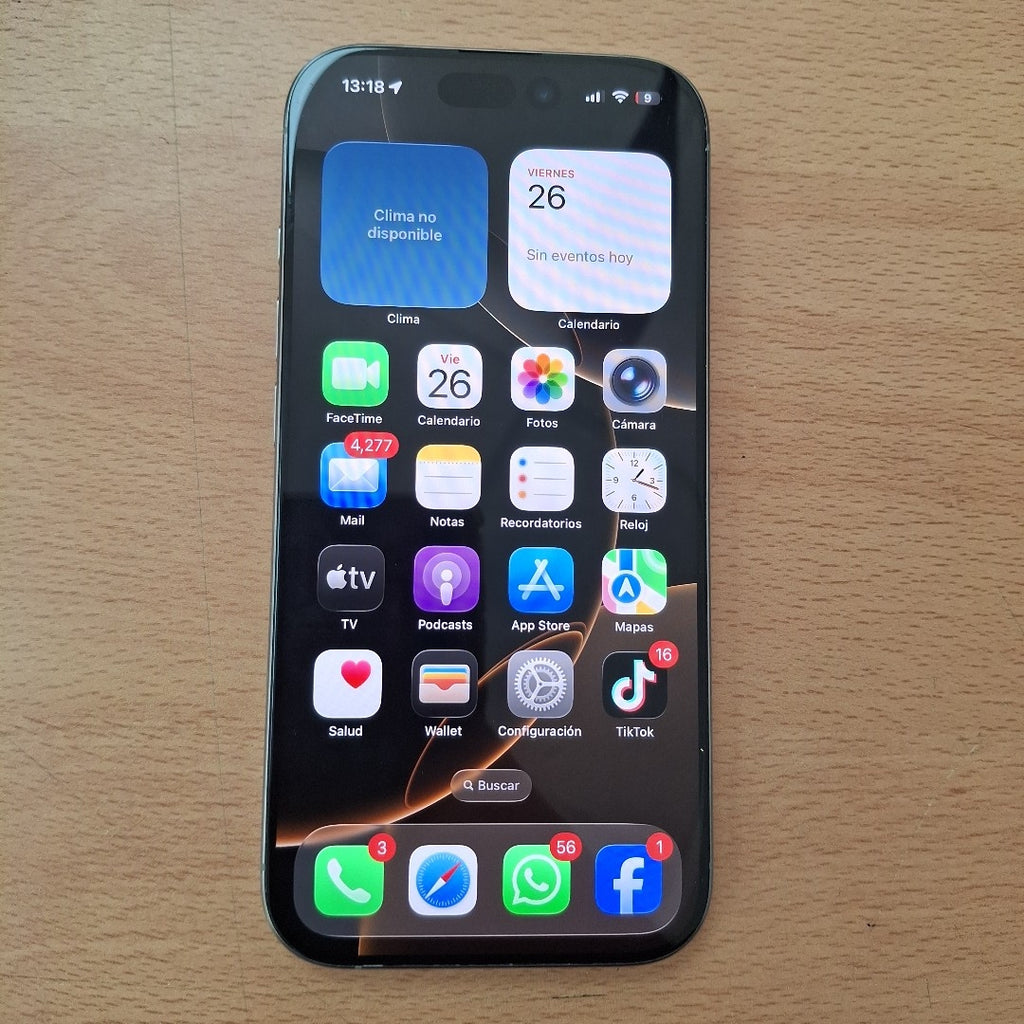 CELULAR APPLE IPHONE 16 PRO A3292 (2024) 128 GB 8 GB RAM (SEMINUEVO)