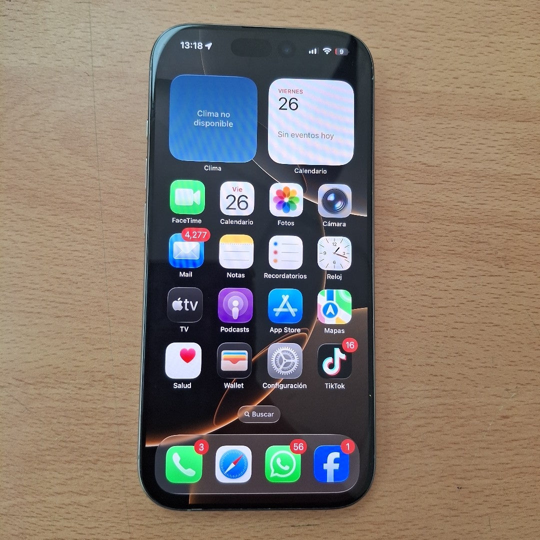 CELULAR APPLE IPHONE 16 PRO A3292 (2024) 128 GB 8 GB RAM (SEMINUEVO)