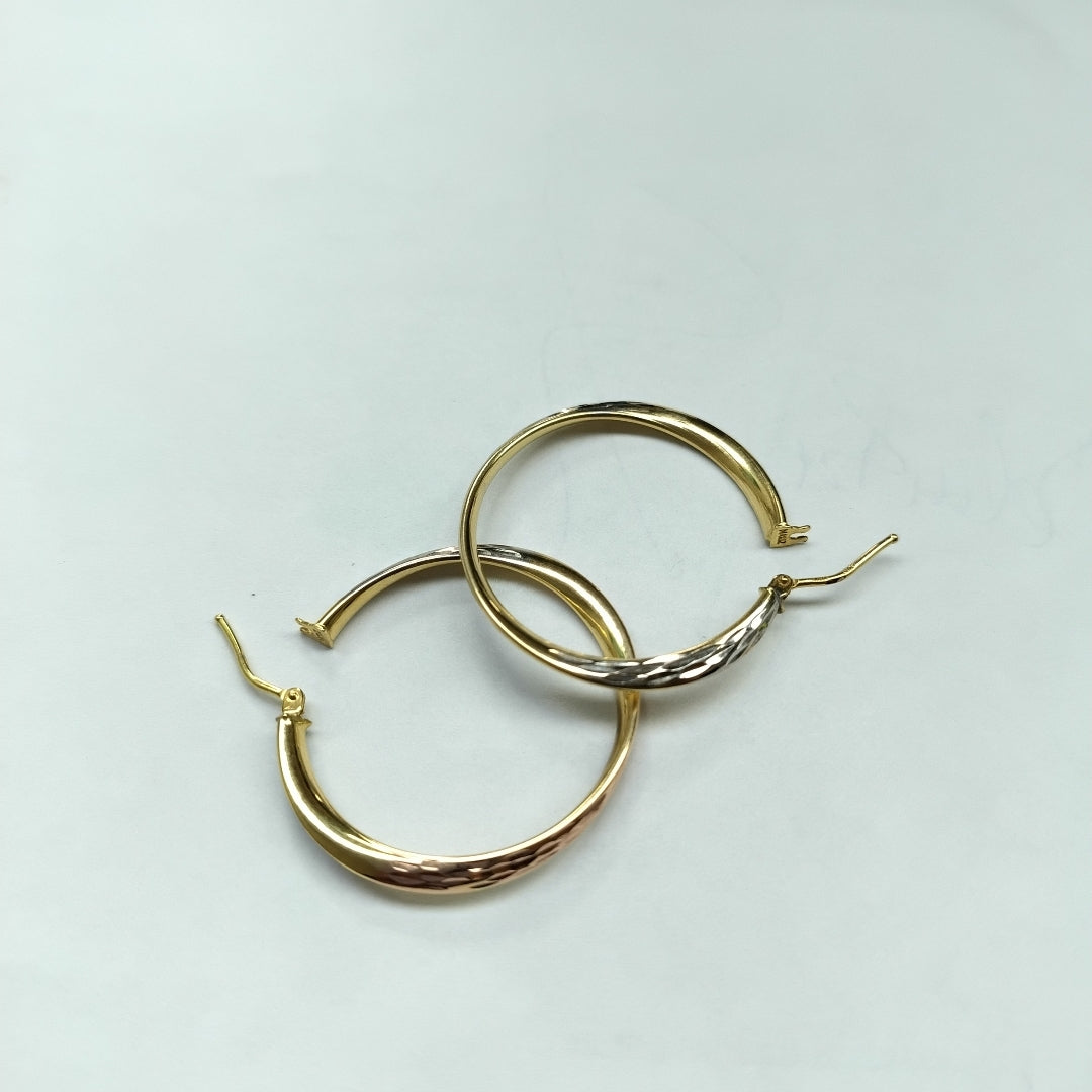 ARRACADAS PAR ORO 10 K 2 GRMS (SEMINUEVO)