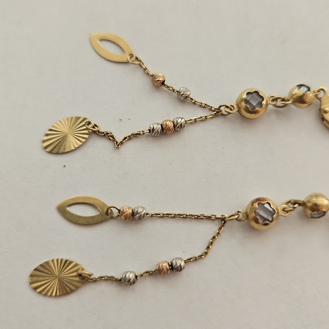 ARETES PAR ORO 14 K 3,60 GRMS (SEMINUEVO)