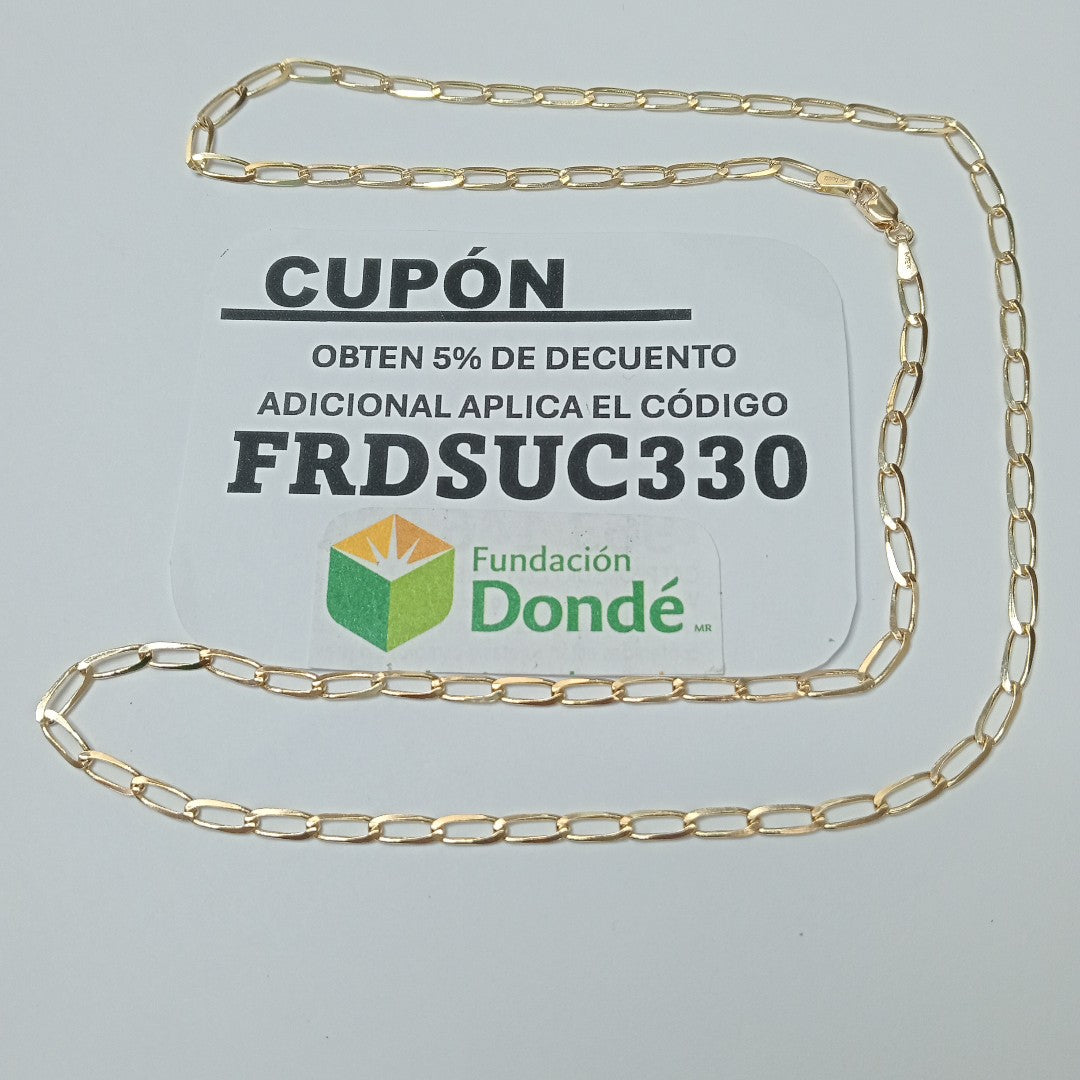 CADENA TEJIDO ESLABONES 6.8G 55 CM (NUEVO)