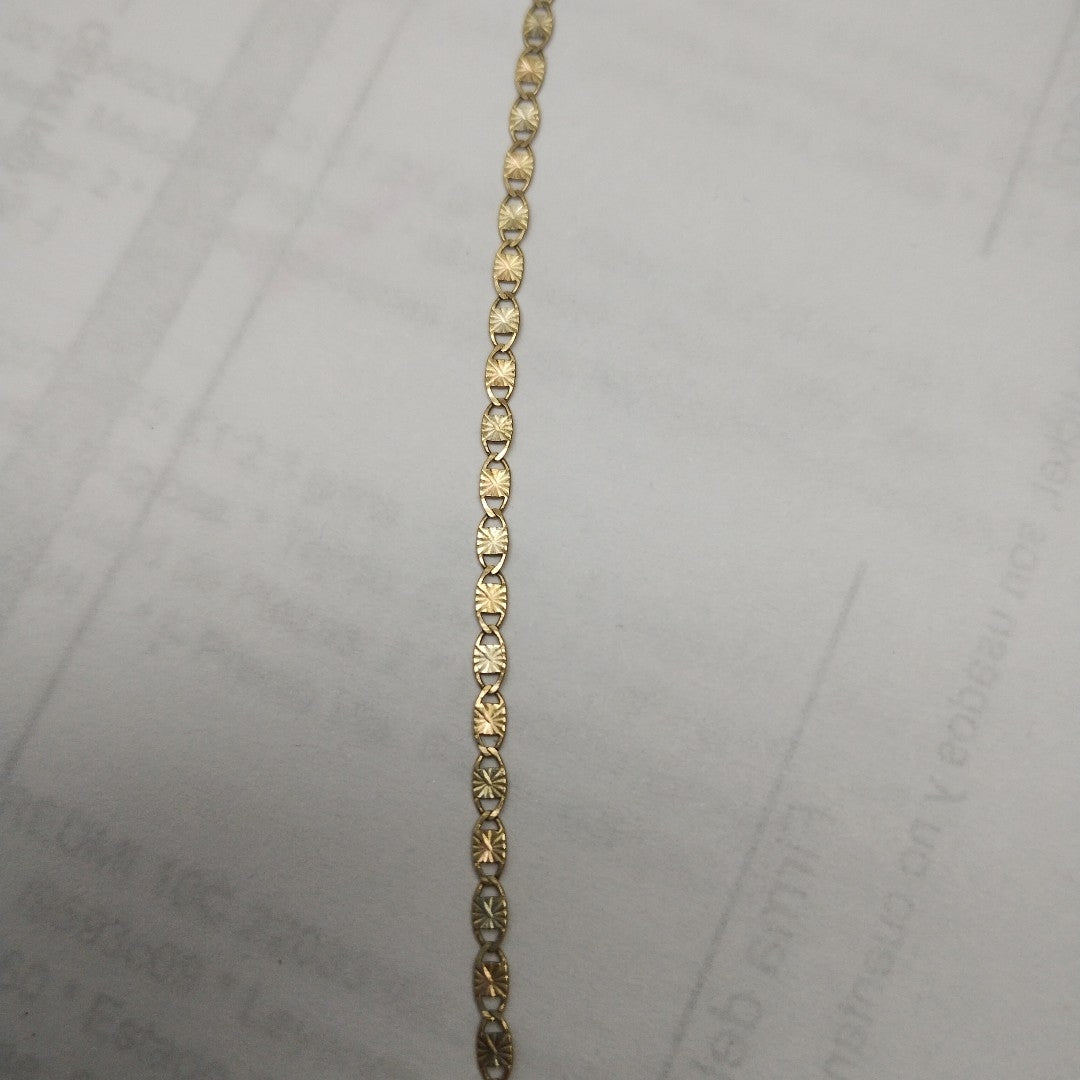 CADENA, MEDALLA RELIGIOSA ORO COMBINADO 10 K 2.3 GRMS (SEMINUEVO)