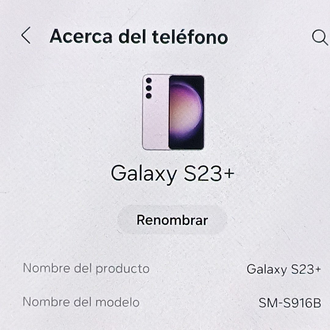 CELULAR SAMSUNG GALAXY S23+ SM-S916B 512 GB 8 GB RAM (SEMINUEVO)